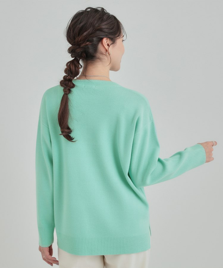 【洗濯機可/セットアップ可/毛玉になりにくい】クルーネックニット7