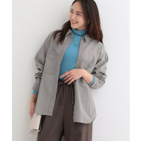 【洗濯機可/体型カバー】こなれ感をプラスする BIGポケットやわらかデニムシャツ