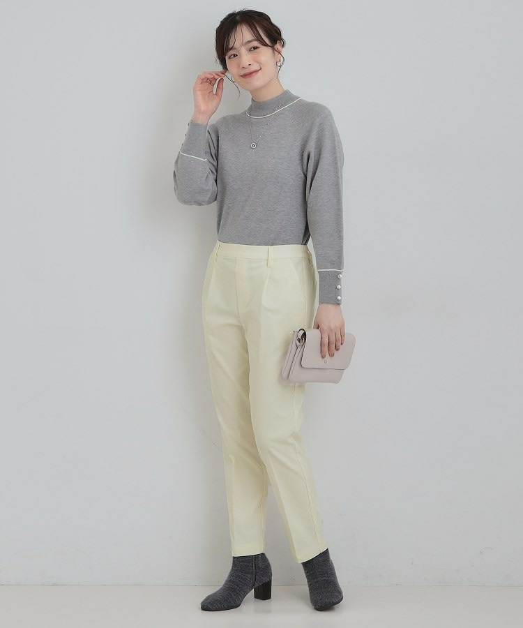 あったか裏起毛テーパードパンツ4