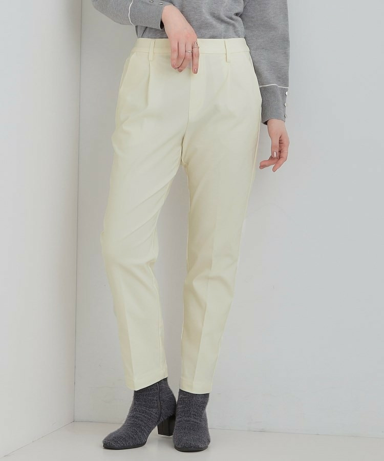 あったか裏起毛テーパードパンツ1