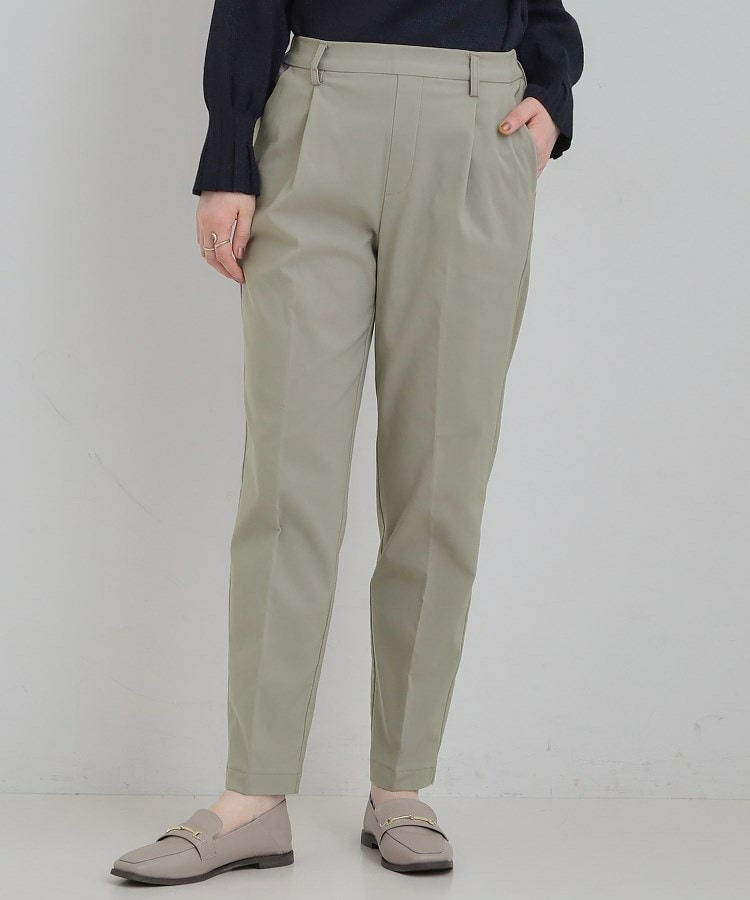 あったか裏起毛テーパードパンツ1