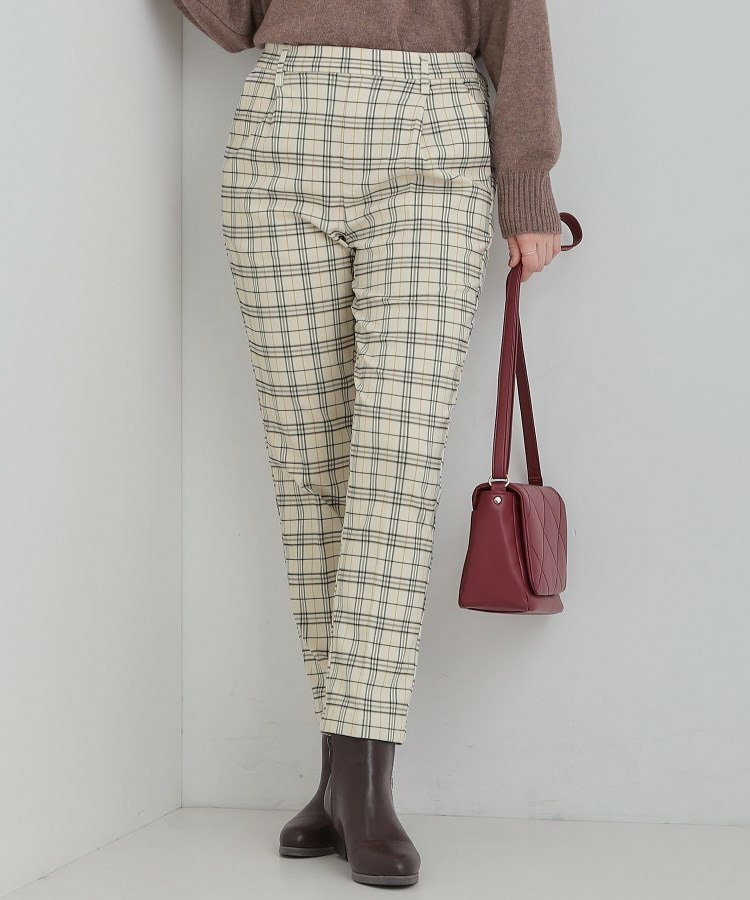 あったか裏起毛テーパードパンツ1