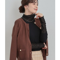 【洗濯機可/S-LL】レイヤードスタイルに レース切り替えインナー