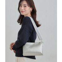 配色ベルト3層ショルダーバッグ