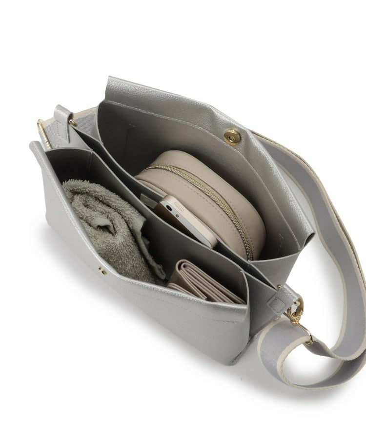 配色ベルト3層ショルダーバッグ17