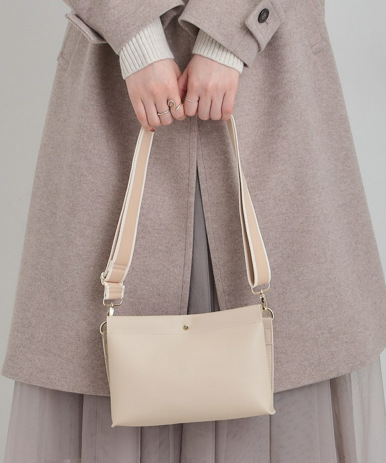 配色ベルト3層ショルダーバッグ2