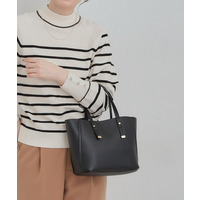 【軽量/2WAY】ハンドル金具 配色トートバッグ