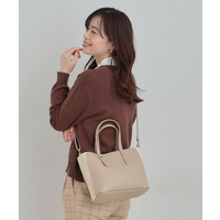 【軽量】ハンドル金具配色トートバッグ