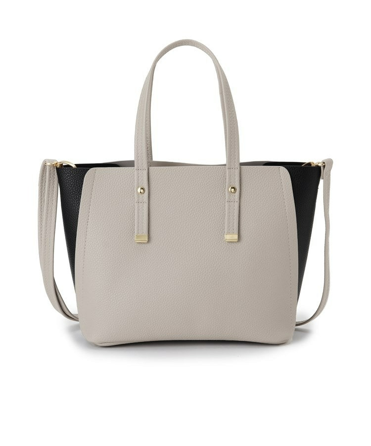 【軽量】ハンドル金具配色トートバッグ13