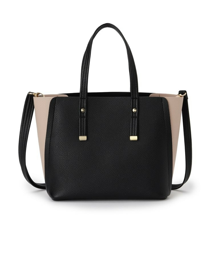 【軽量】ハンドル金具配色トートバッグ14