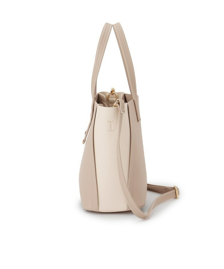 【軽量】ハンドル金具配色トートバッグ17