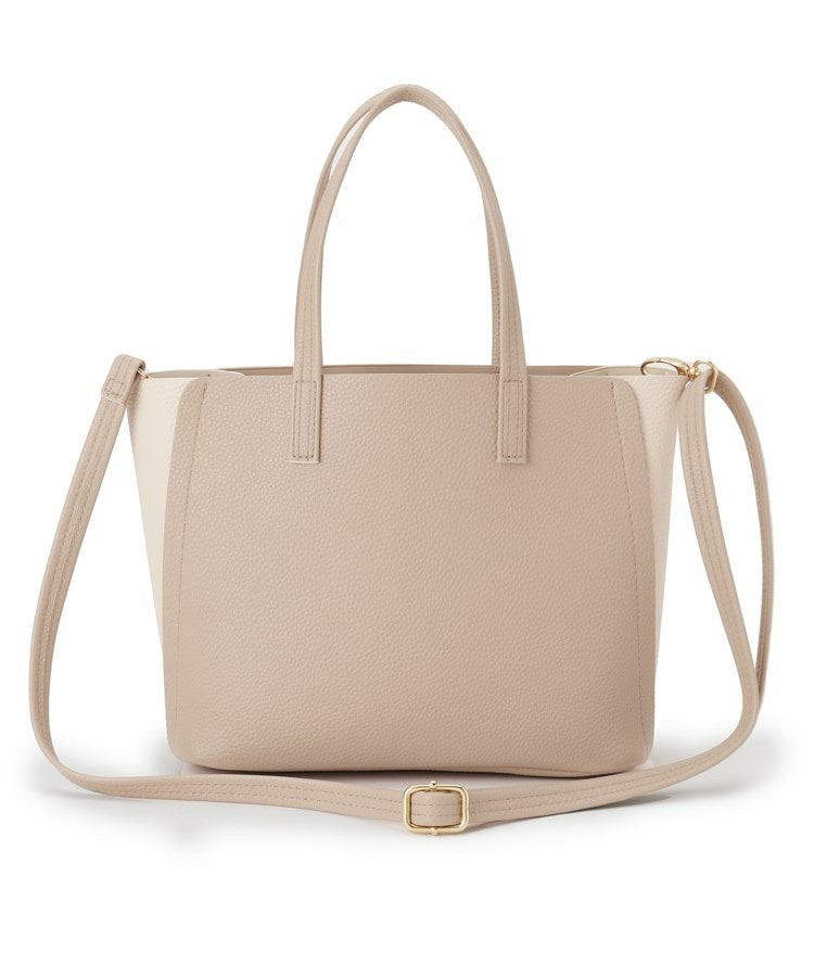 【軽量】ハンドル金具配色トートバッグ18