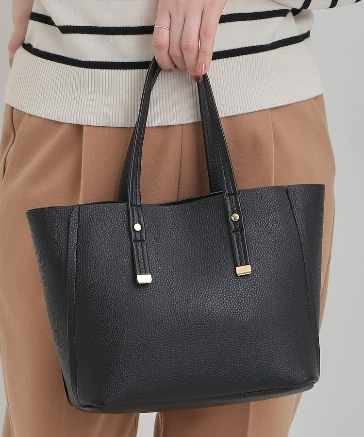 【軽量】ハンドル金具配色トートバッグ2