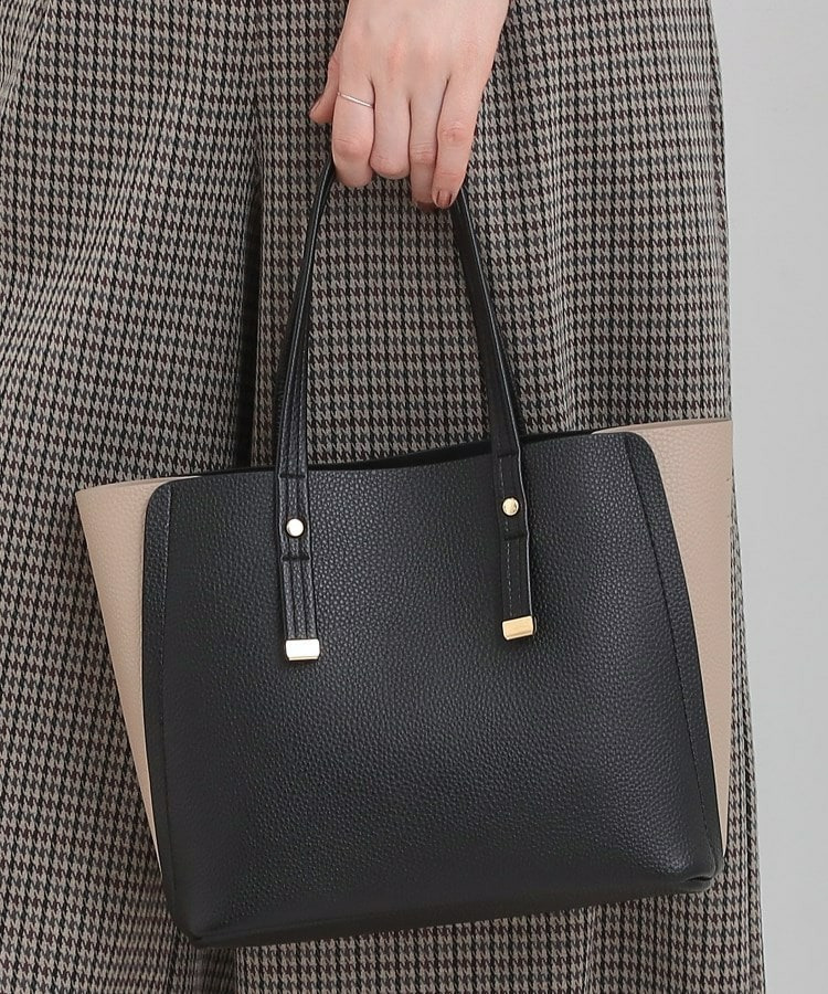 【軽量】ハンドル金具配色トートバッグ6