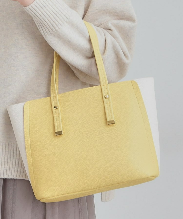 【軽量】ハンドル金具配色トートバッグ8