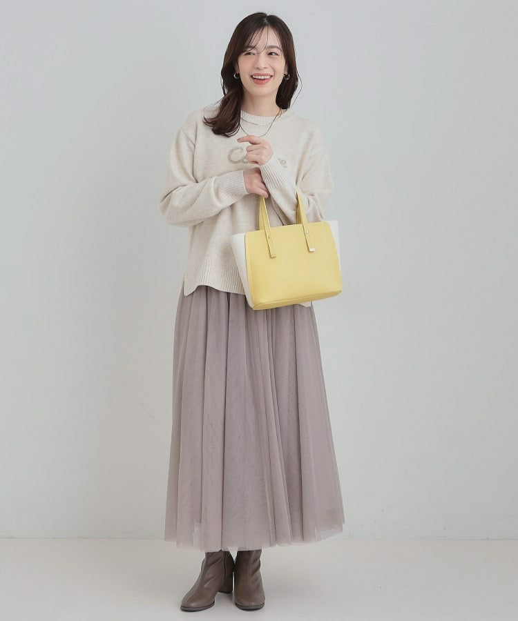 【軽量】ハンドル金具配色トートバッグ9