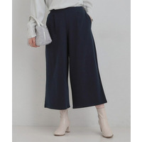 【洗濯機可/S-LL/あったか】体型カバーにも 裏起毛ガウチョパンツ