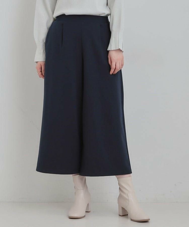 あったか裏起毛ポンチガウチョパンツ2