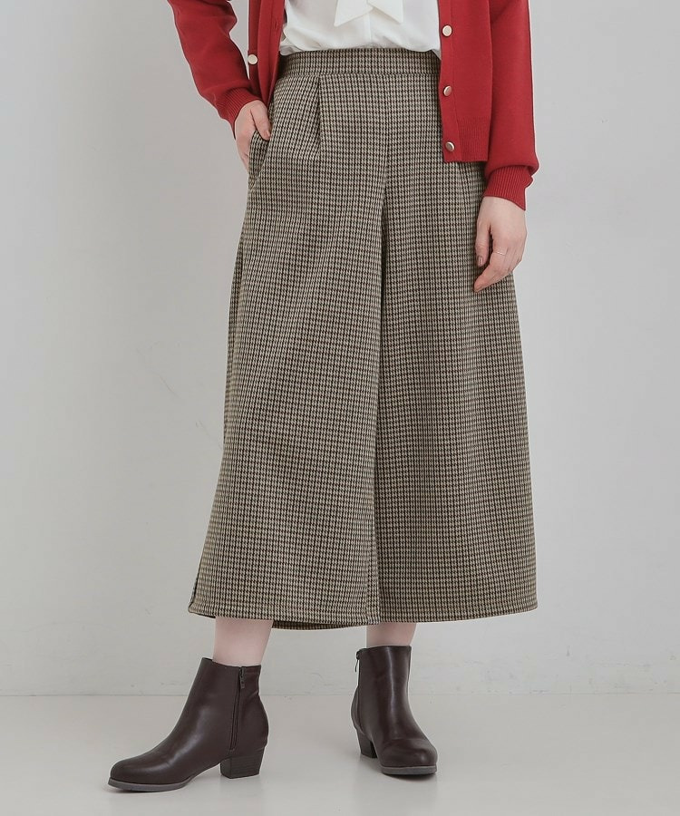 あったか裏起毛ポンチガウチョパンツ6