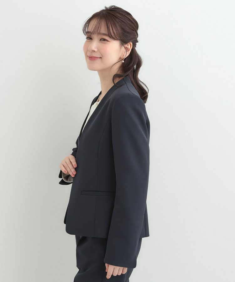 【3点スーツセット/洗濯機可】時短で好印象 セットアップ+ブラウス10