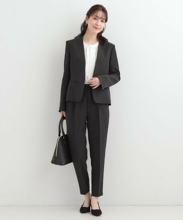 【3点スーツセット/洗濯機可】時短で好印象 セットアップ+ブラウス6