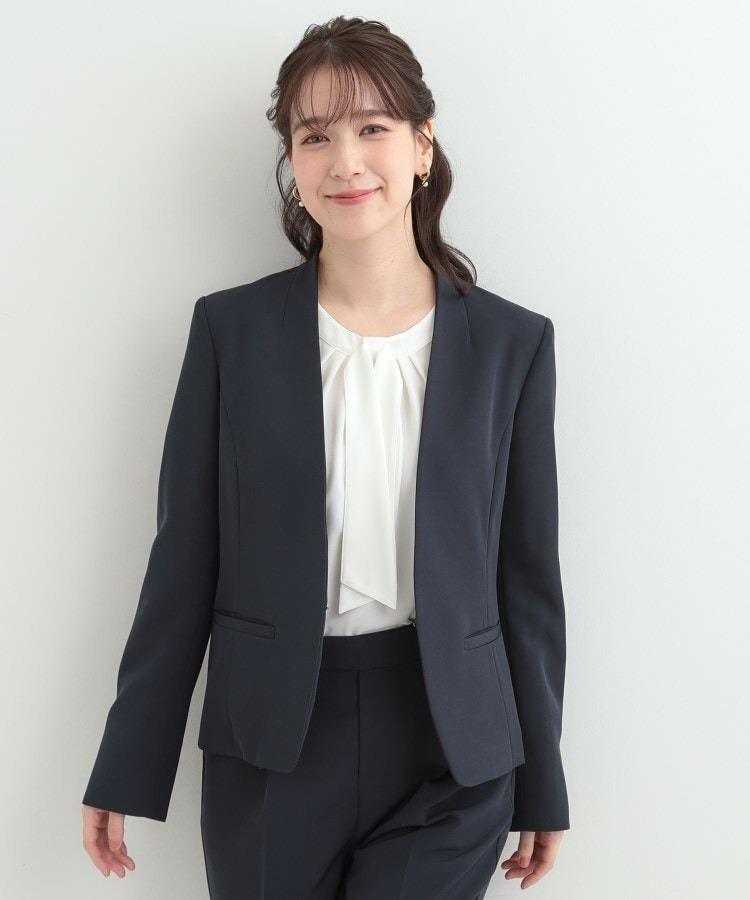 【3点スーツセット/洗濯機可】時短で好印象 セットアップ+ブラウス9