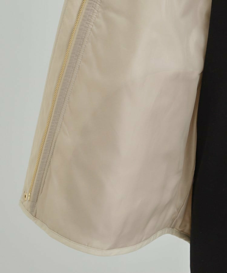 【洗濯機可/S-LL/撥水】大人が着たい ノーカラー キルトジャケット21