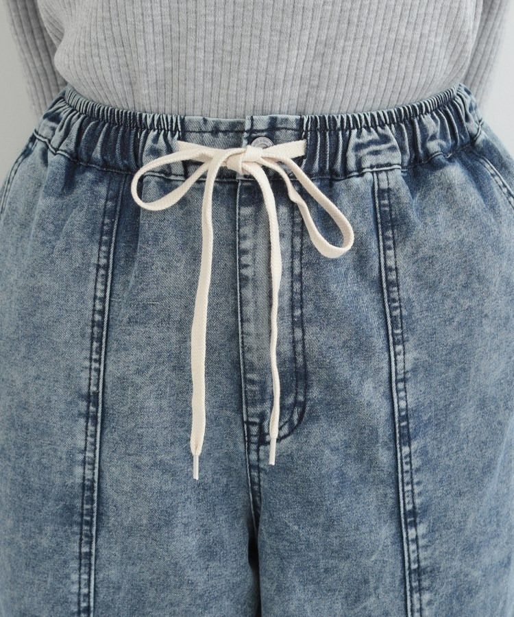 【S-LL】抜け感あるスタイルに ケミカルデニム イージーワイドパンツ13