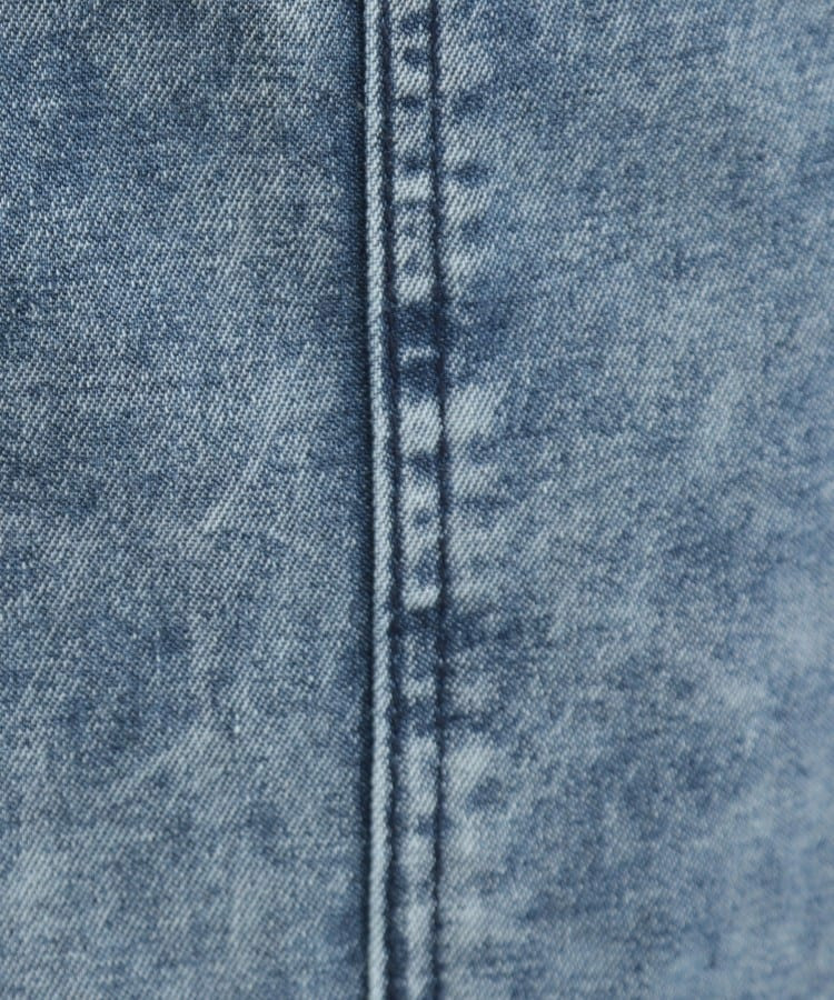 【S-LL】抜け感あるスタイルに ケミカルデニム イージーワイドパンツ9