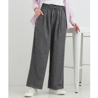 【ライトオンスデニム/着丈選べる】らくらくデニムイージーワイドパンツ