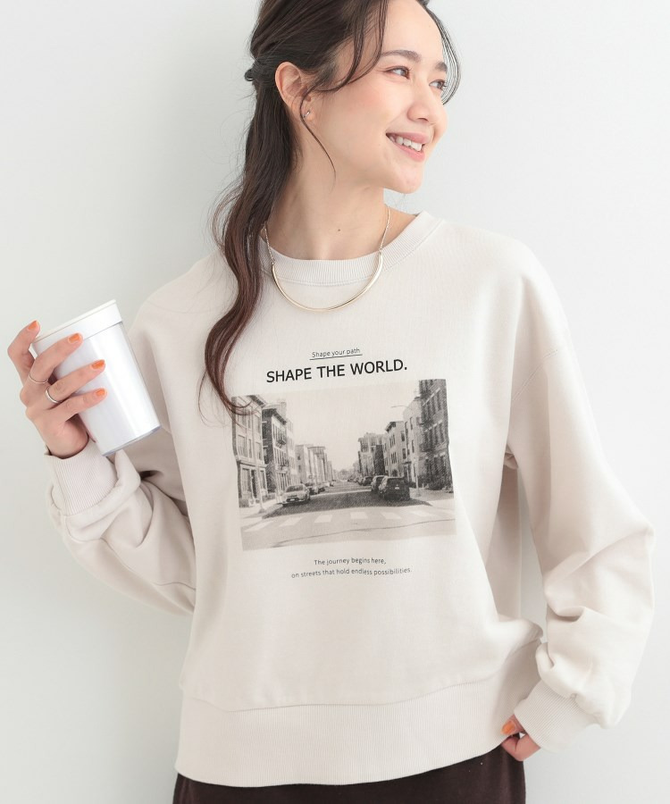 【綿100%/洗濯機可/S-LL】プリントアソート裏毛スウェット1