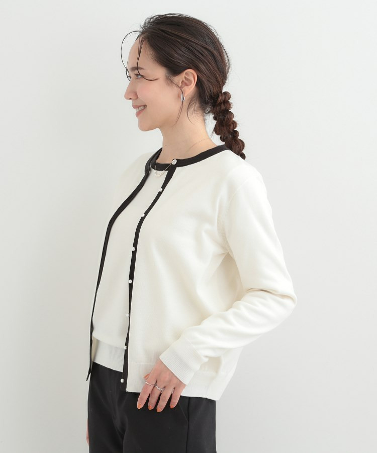 【洗濯機可/S-LL/セットアップ可】シンプルきれい見え クルーネックカーディガン11