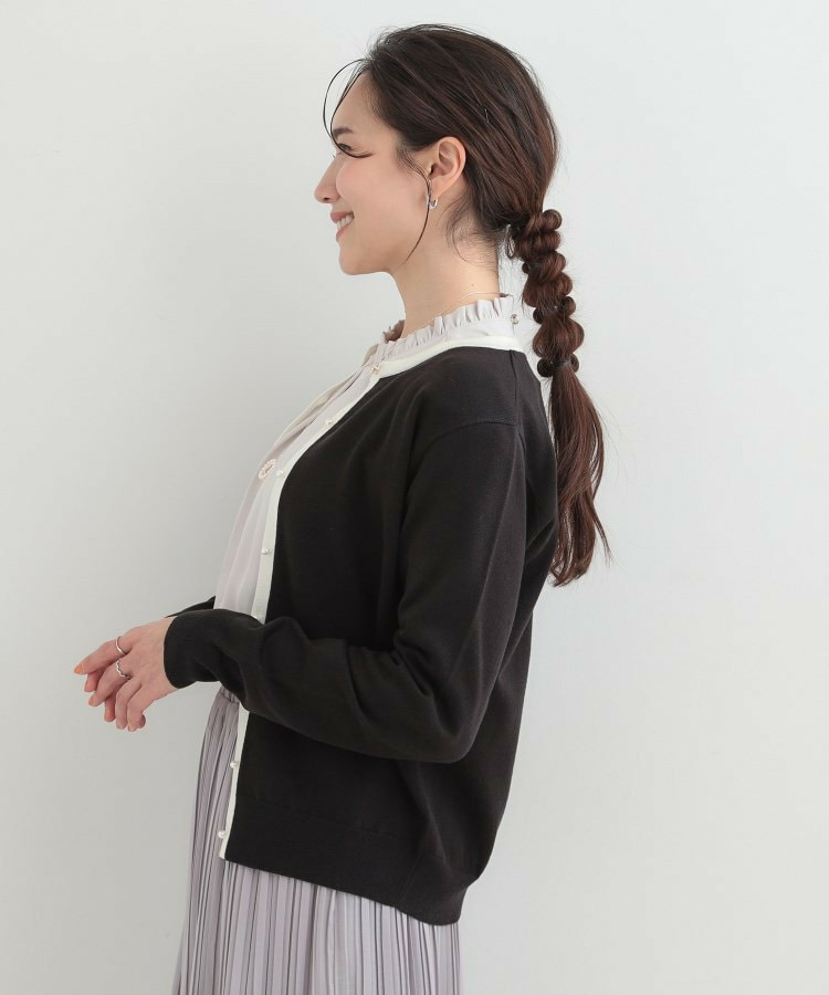 【洗濯機可/S-LL/セットアップ可】シンプルきれい見え クルーネックカーディガン15