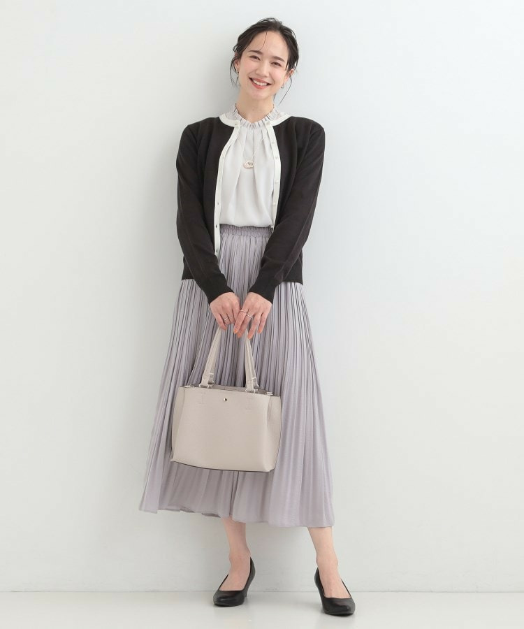 【洗濯機可/S-LL/セットアップ可】シンプルきれい見え クルーネックカーディガン16