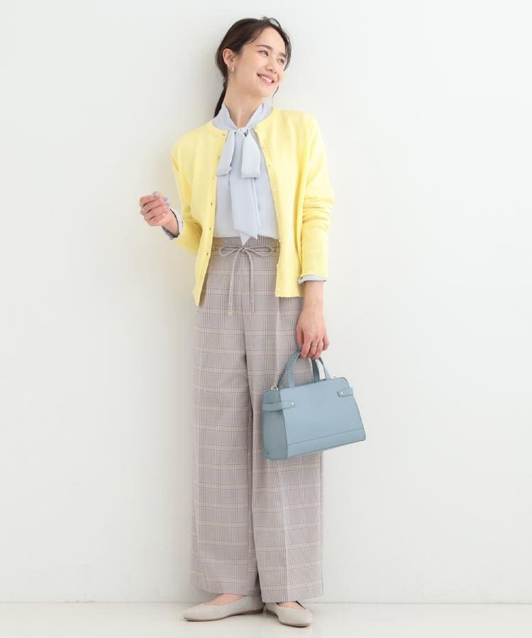 【洗濯機可/S-LL/セットアップ可】シンプルきれい見え クルーネックカーディガン26