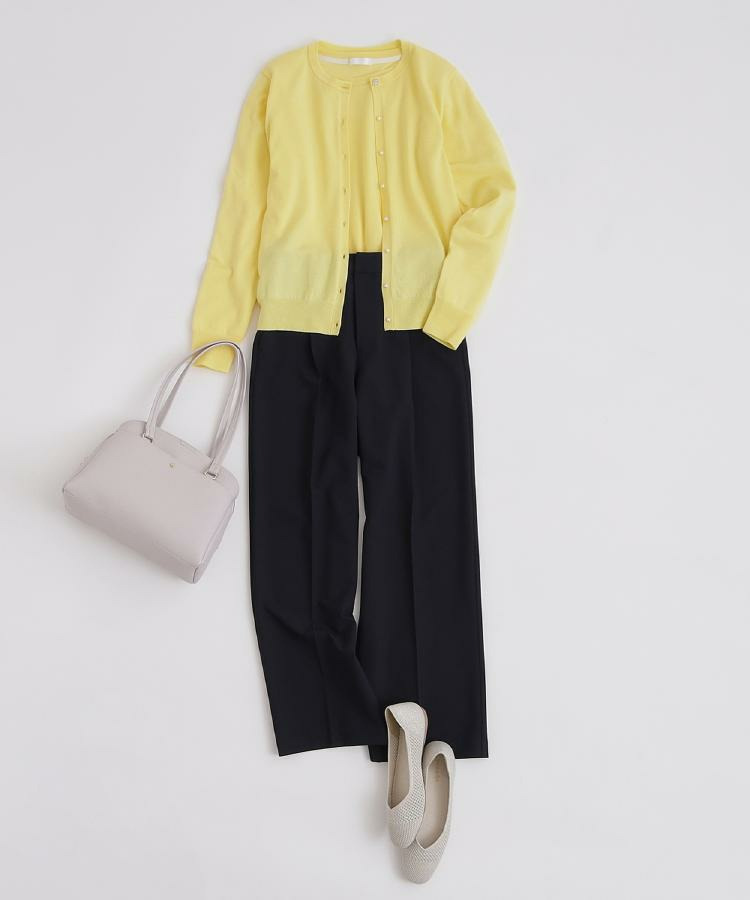 【洗濯機可/S-LL/セットアップ可】シンプルきれい見え クルーネックカーディガン28