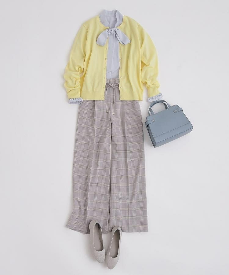 【洗濯機可/S-LL/セットアップ可】シンプルきれい見え クルーネックカーディガン29