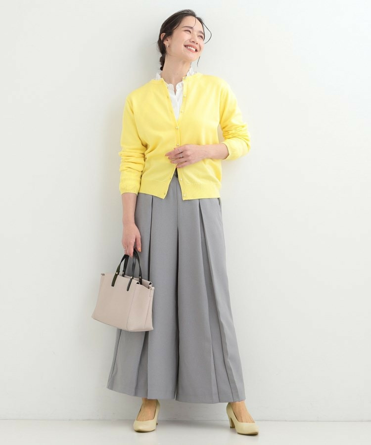 【洗濯機可/S-LL/セットアップ可】シンプルきれい見え クルーネックカーディガン4