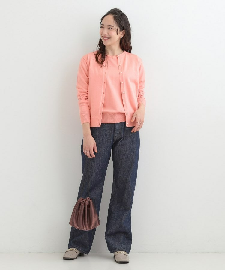 【洗濯機可/S-LL/セットアップ可】シンプルきれい見え クルーネックカーディガン8