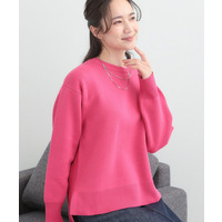 【S-LL/洗濯機可/体型カバー】コットン混で肌当たりがよい スウェットライクニット