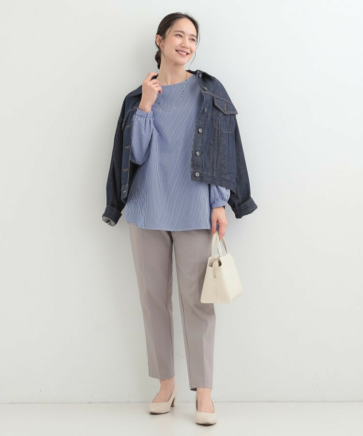 【2点セット/S-LL/洗濯機可】軽くてきれい見え ニットベスト+ブラウス7