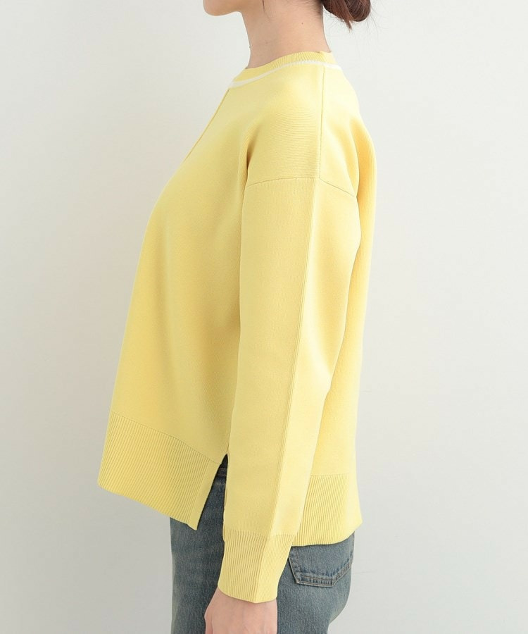 【洗濯機可/S-LL】体型カバーが叶う スポンディッシュ パイピングニット19