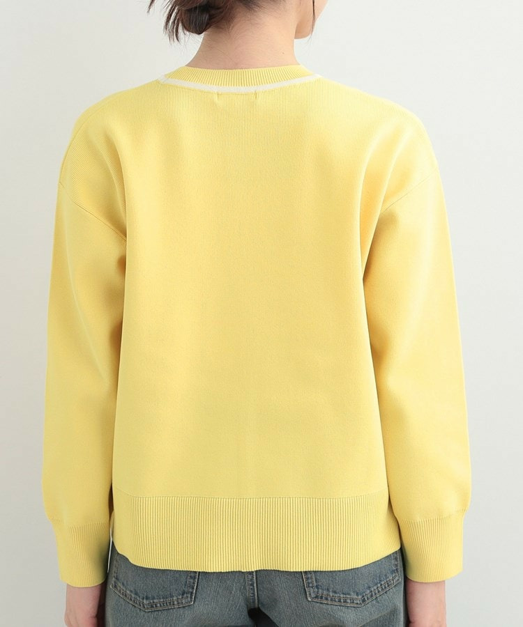 【洗濯機可/S-LL】体型カバーが叶う スポンディッシュ パイピングニット20