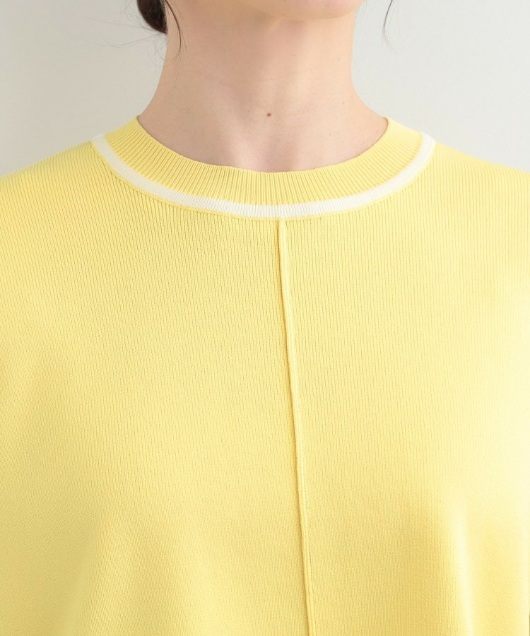 【洗濯機可/S-LL】体型カバーが叶う スポンディッシュ パイピングニット21