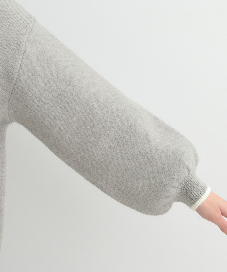 スカラップが大人かわいい 刺繍ロゴニット コード刺繍ニット19