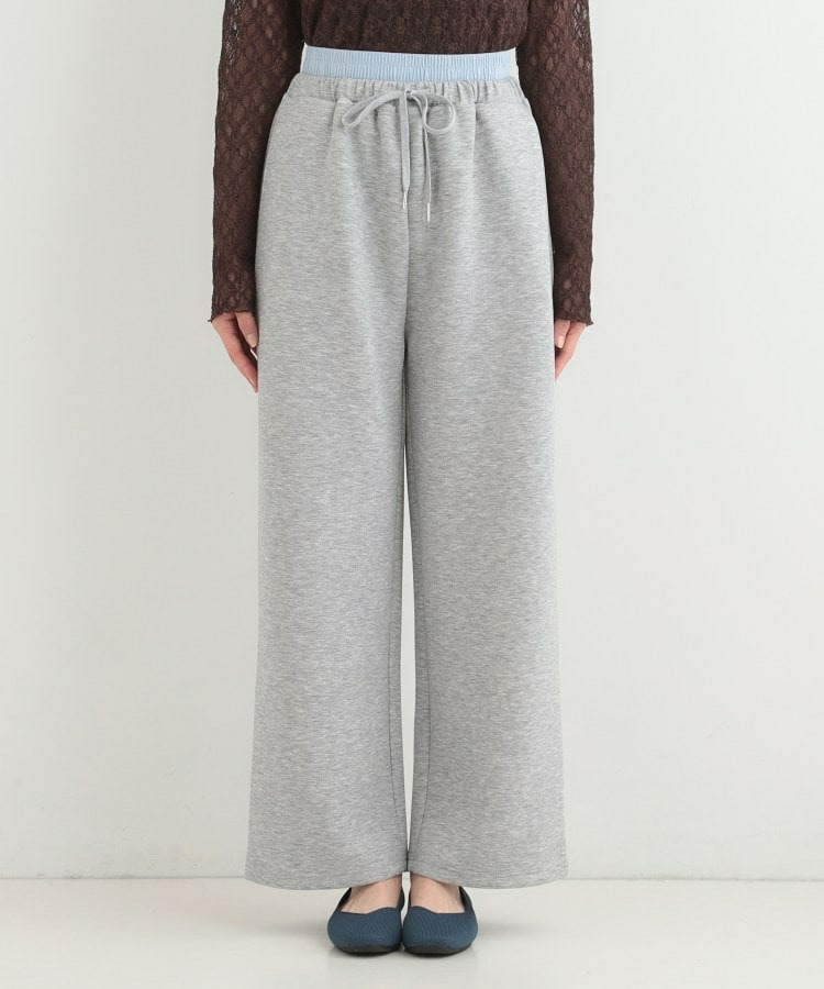 【セットアップ可/S-LL/なめらかタッチ】ダブルウエスト レイヤードパンツ10