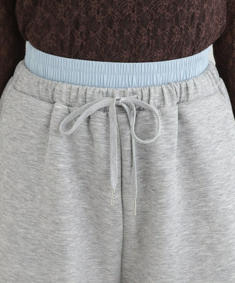 【セットアップ可/S-LL/なめらかタッチ】ダブルウエスト レイヤードパンツ13