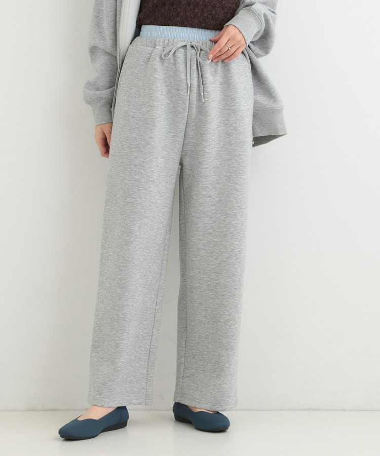 【セットアップ可/S-LL/なめらかタッチ】ダブルウエスト レイヤードパンツ6