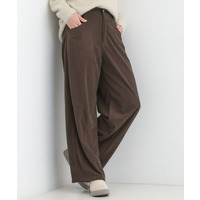 【S-LL】大人っぽく穿ける 股上深め コーデュロイカーブパンツ