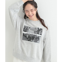【S-LL】カジュアルすぎない大人のフォト刺繍裏毛スウェット